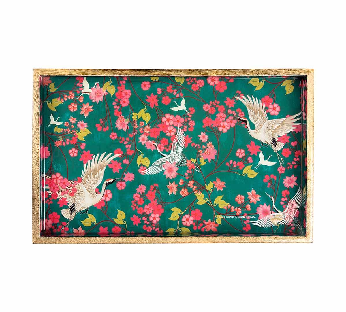 India Circus Flight of Cranes Serving Tray