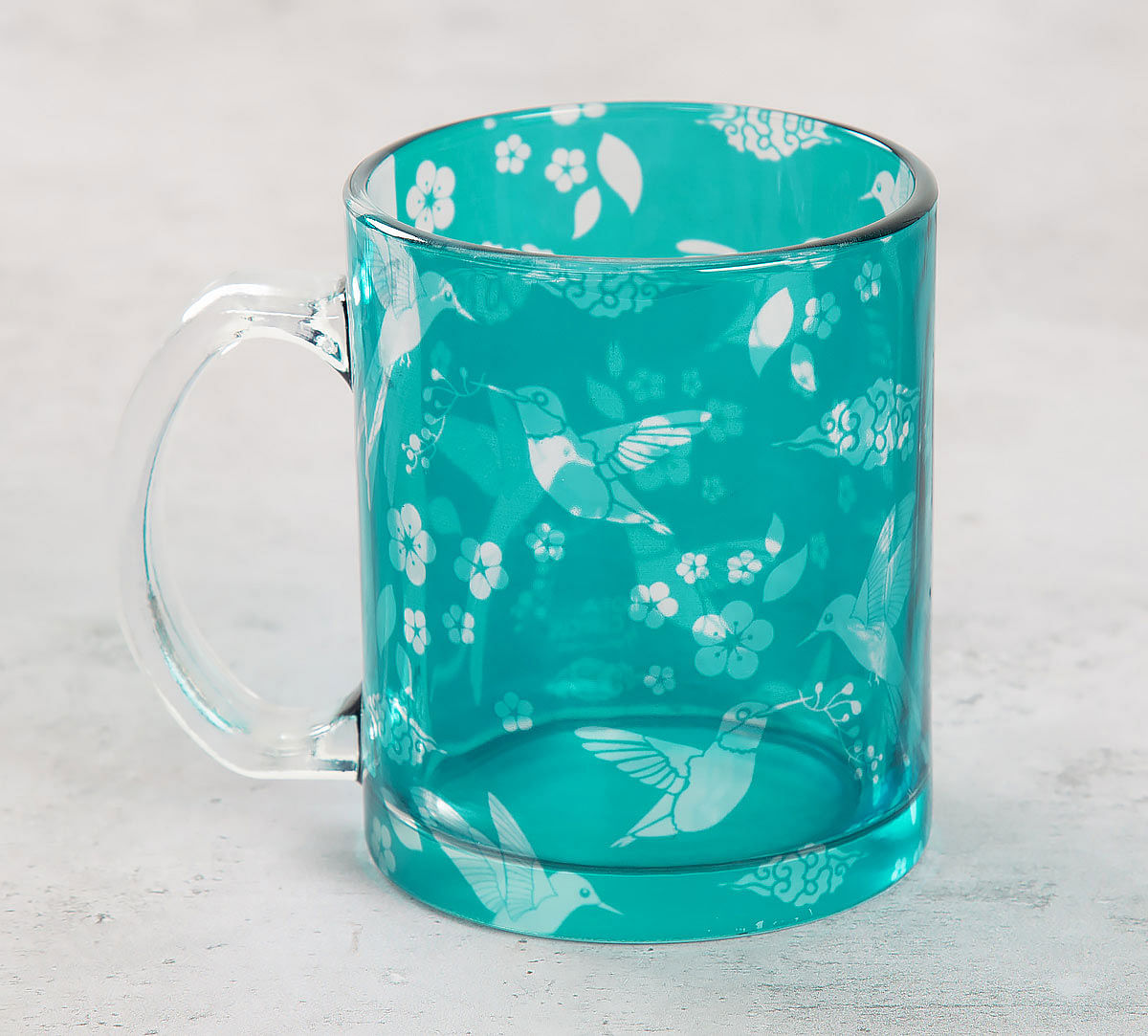 India Circus Flock of Birds Glass Mug