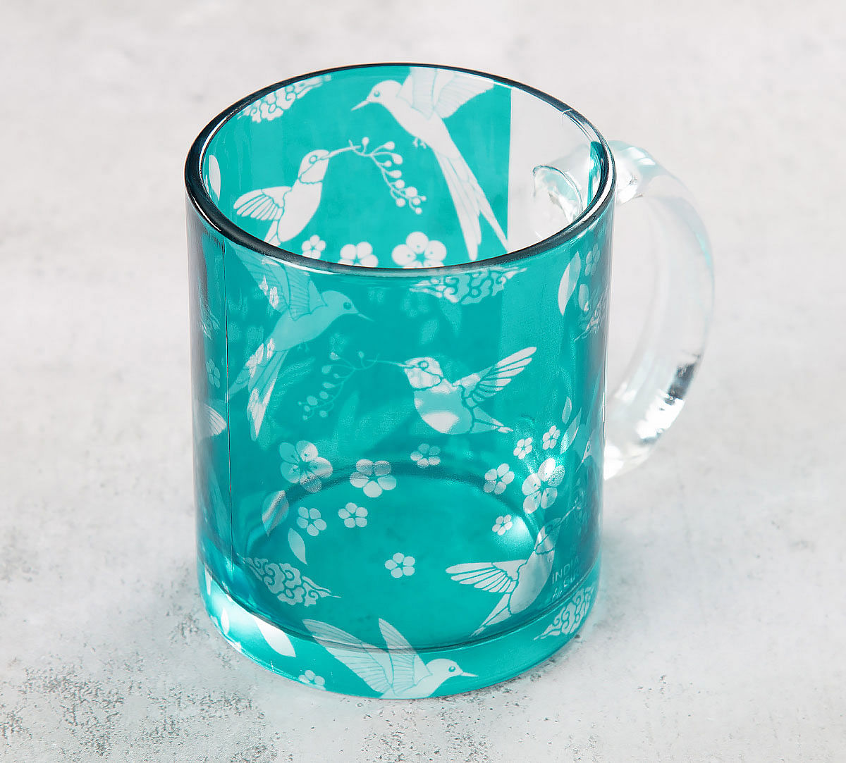 India Circus Flock of Birds Glass Mug