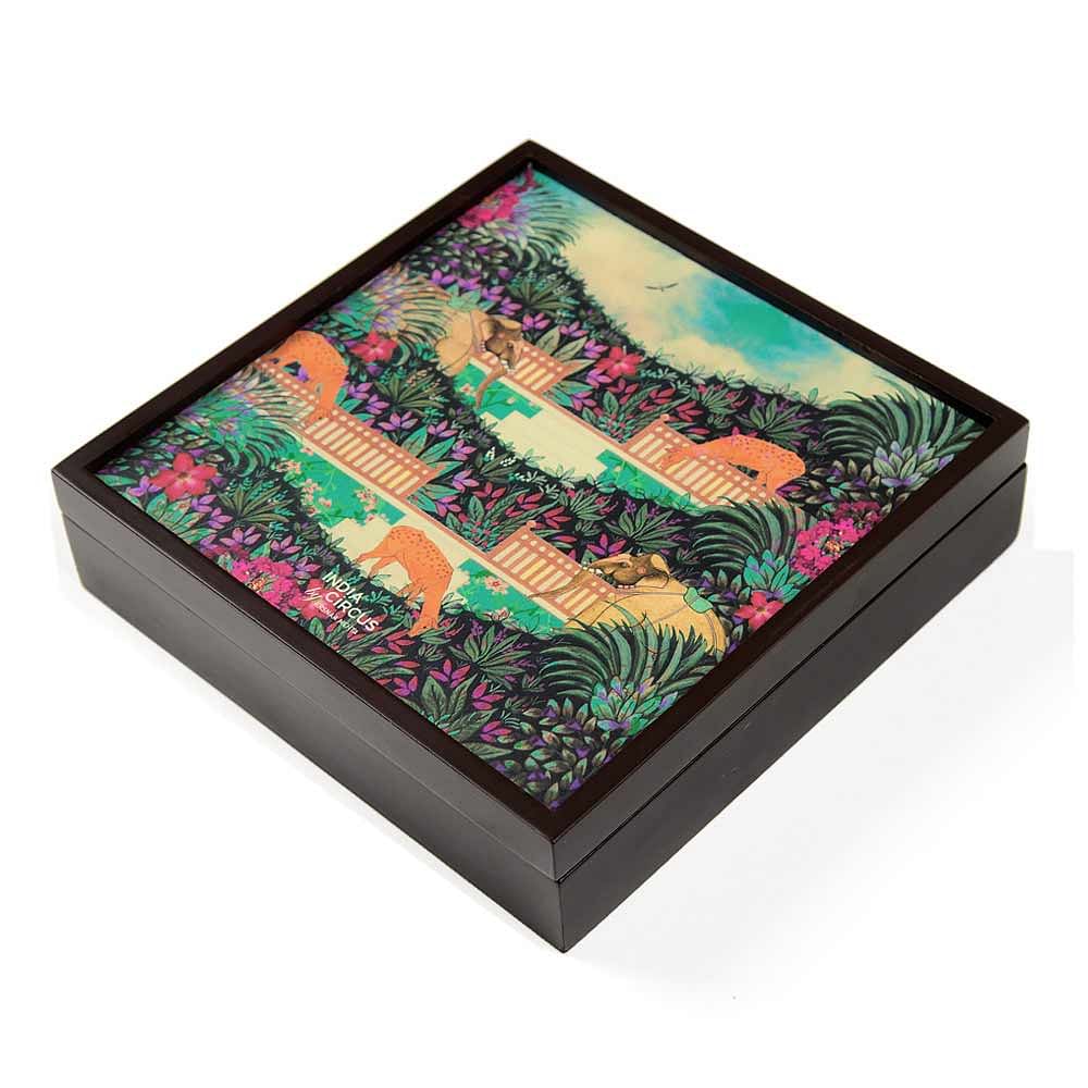 India Circus Floors of Flourish Small Storage Box