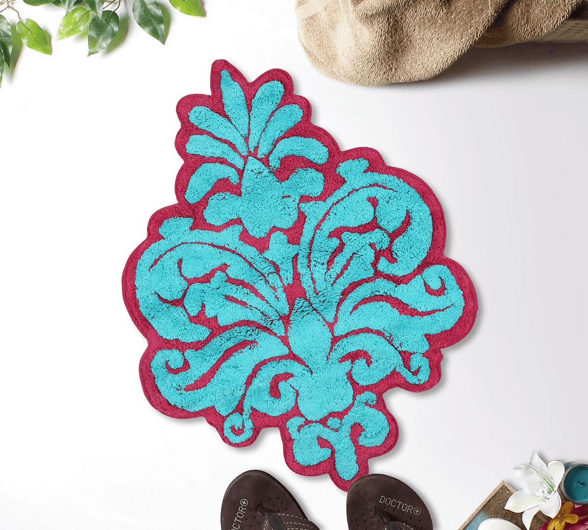 India Circus Floral Blossom Shape Bath Mat