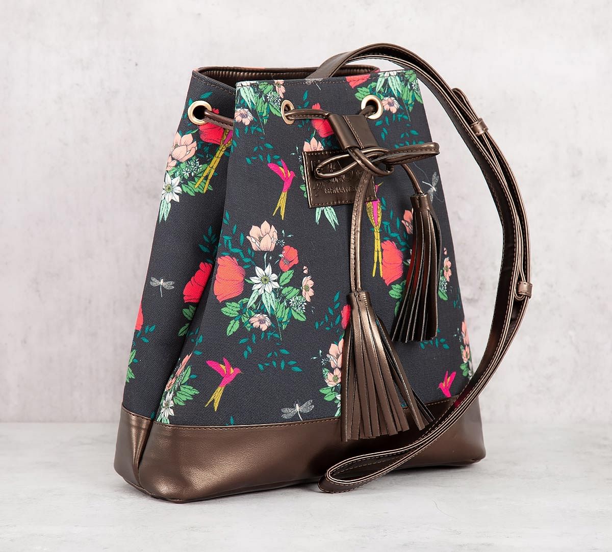 India Circus Floral Fascination Hobo Bag