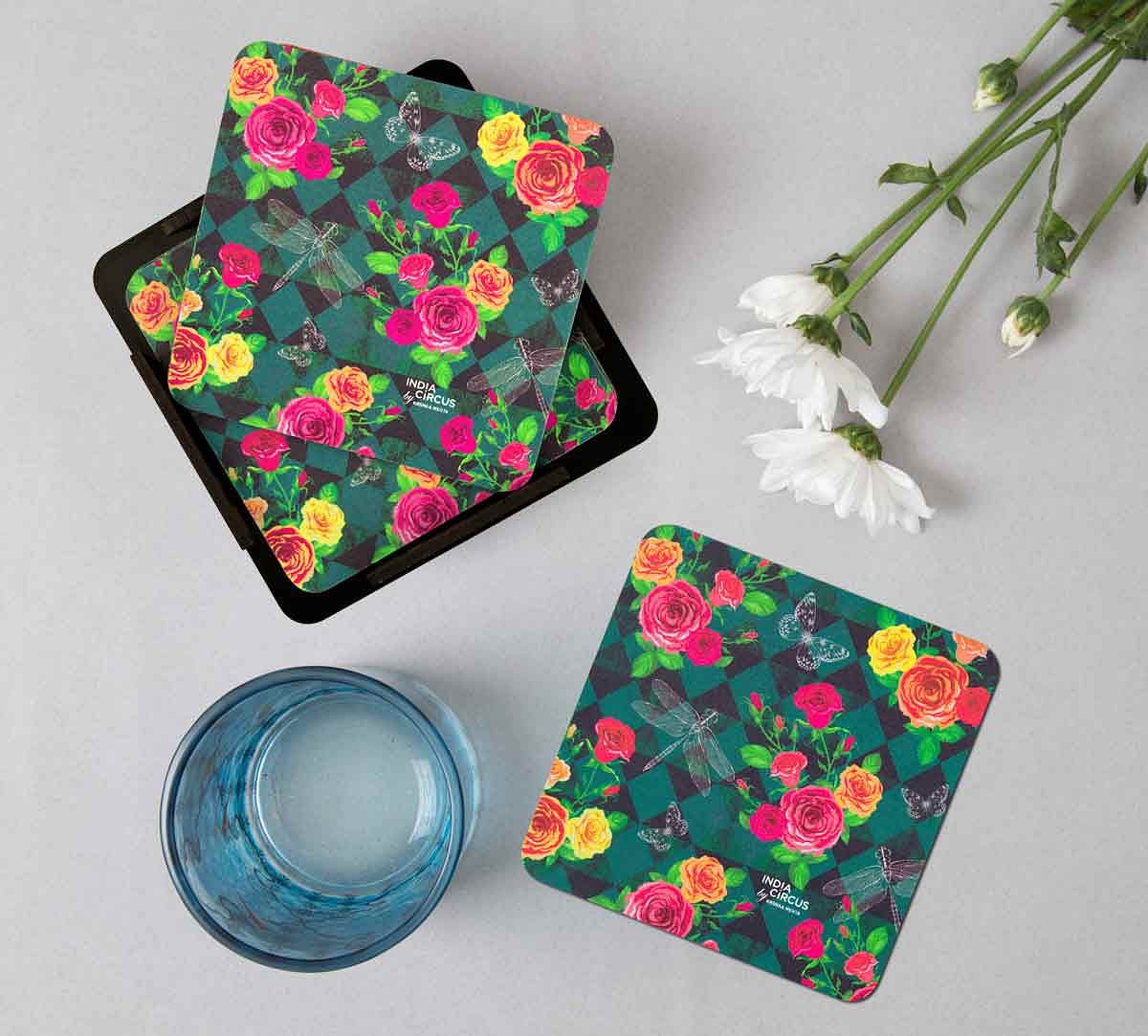 India Circus Floral Flutter Table Coaster