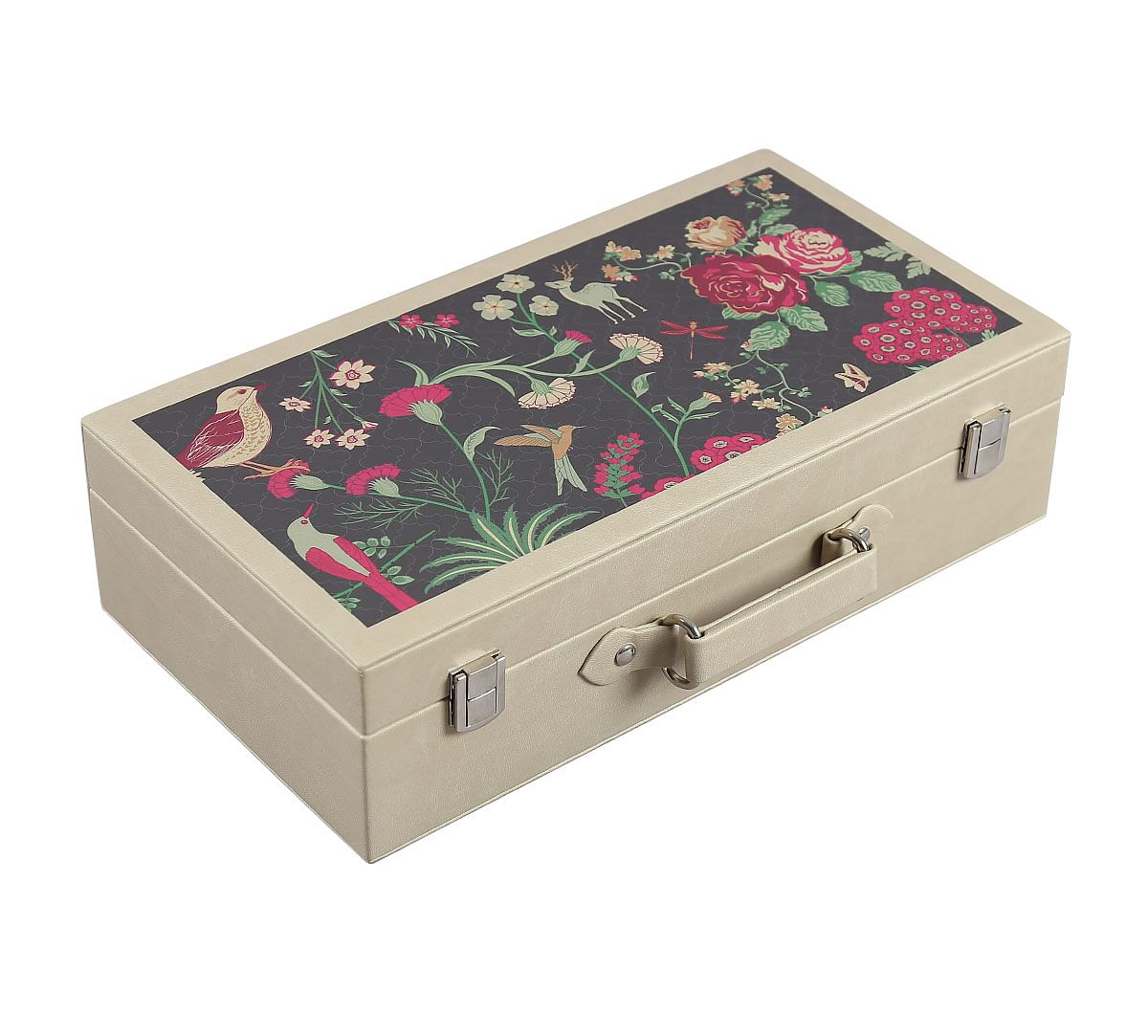 India Circus Floral Galore Leather Watch and Eyewear Box