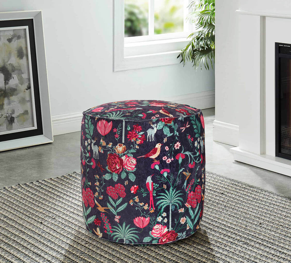 India Circus Floral Galore Pouffe