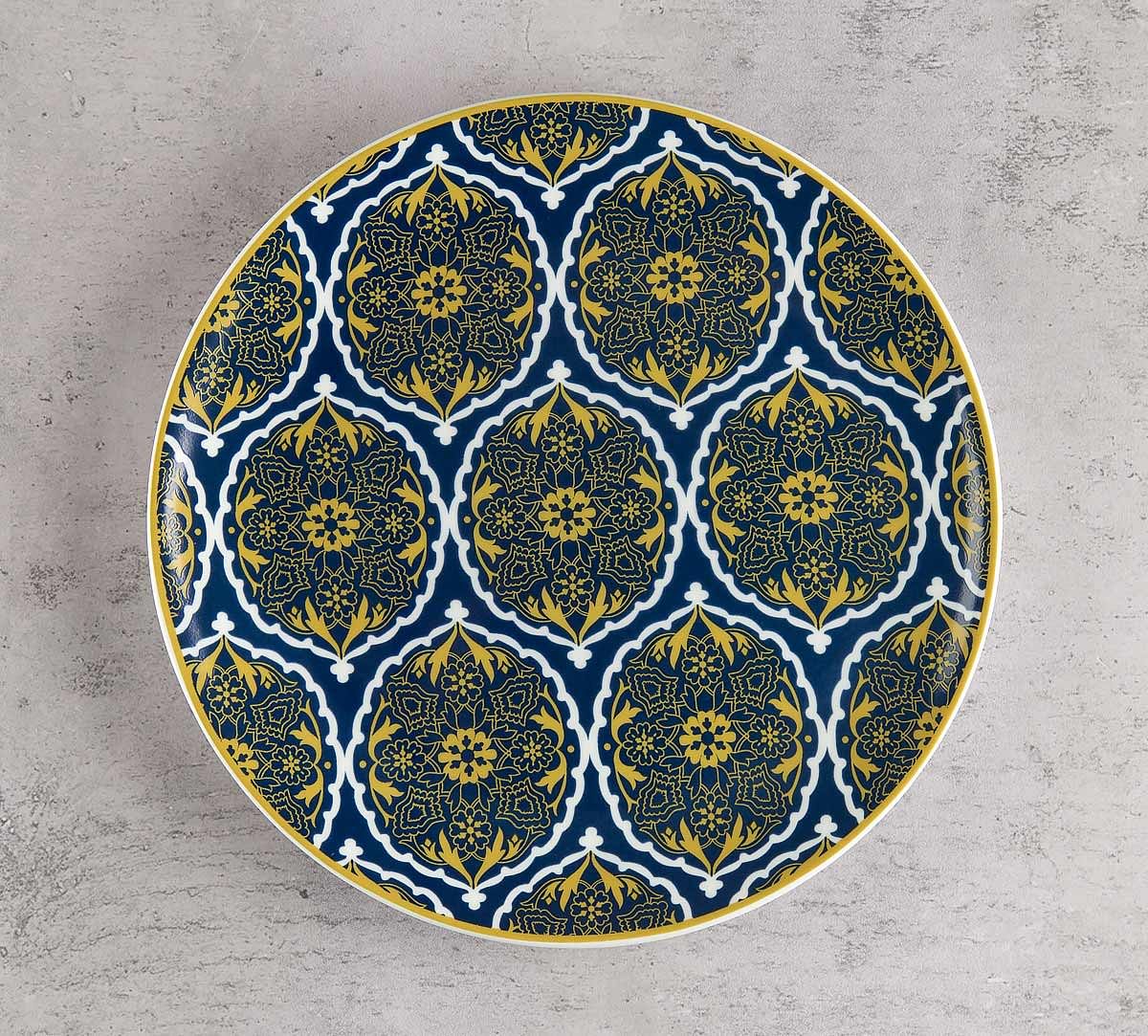 India Circus Floral Hypnosis Quarter Plate