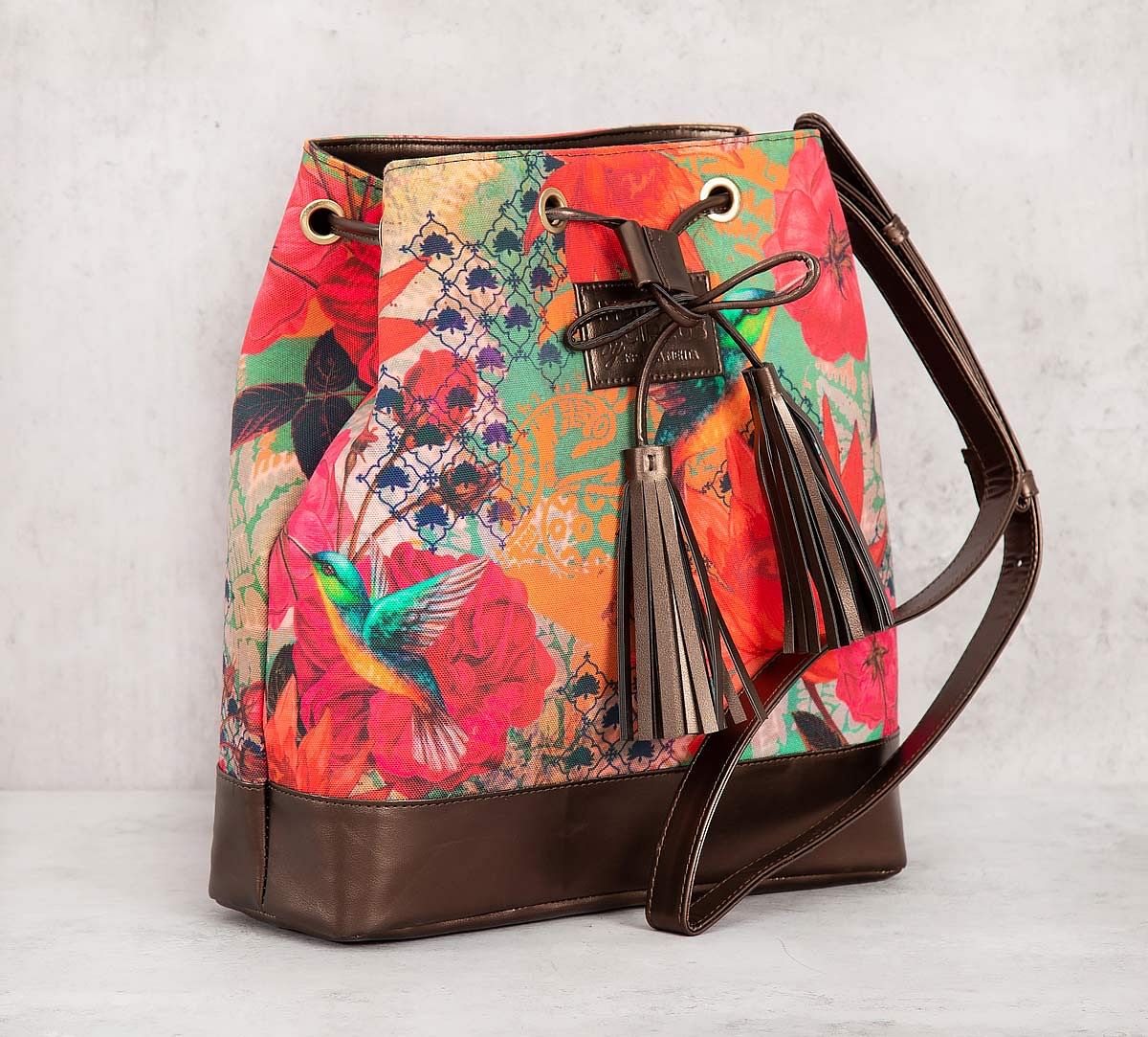 India Circus Floral Kingdom Hobo Bag