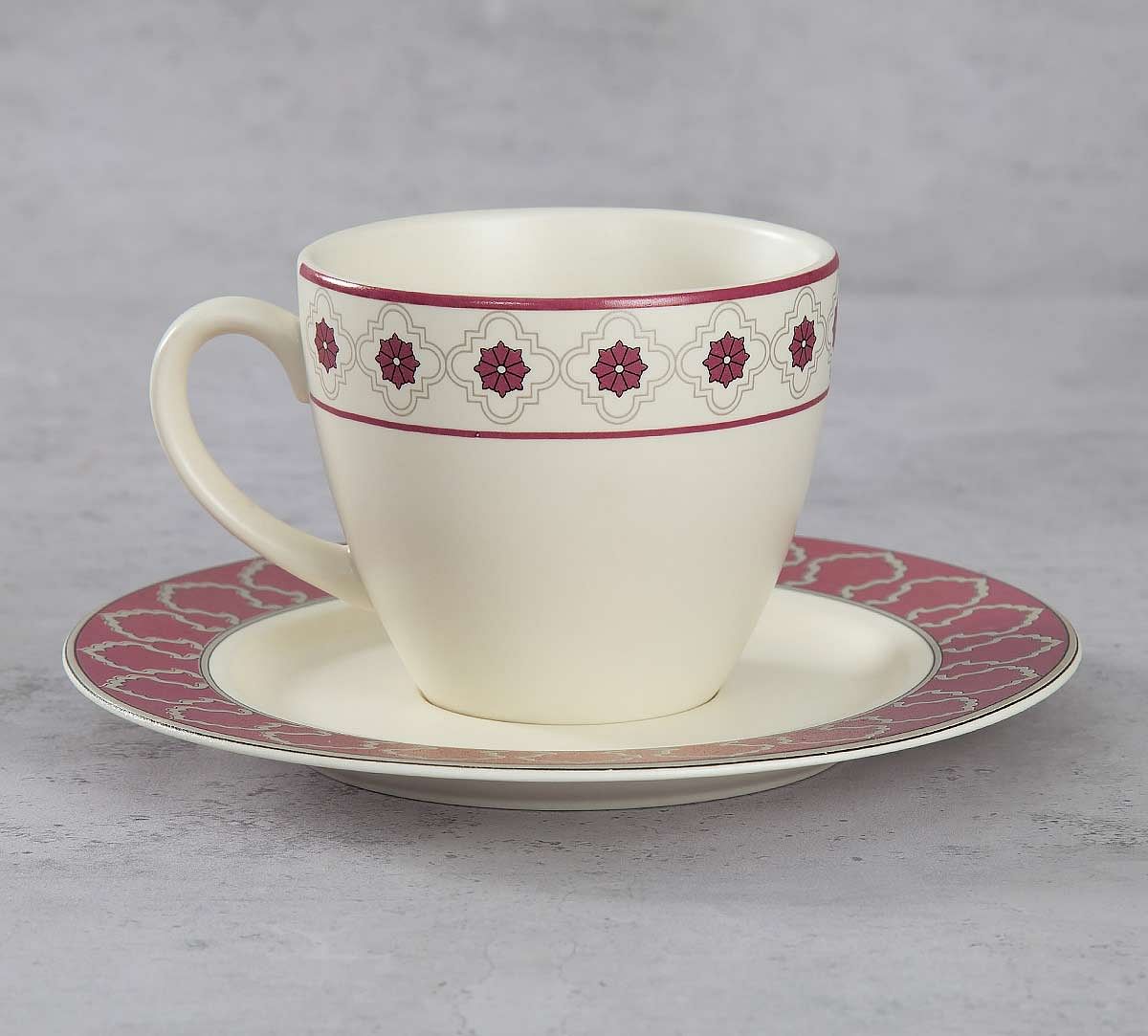 India Circus Floral Lattice Cup and Saucer