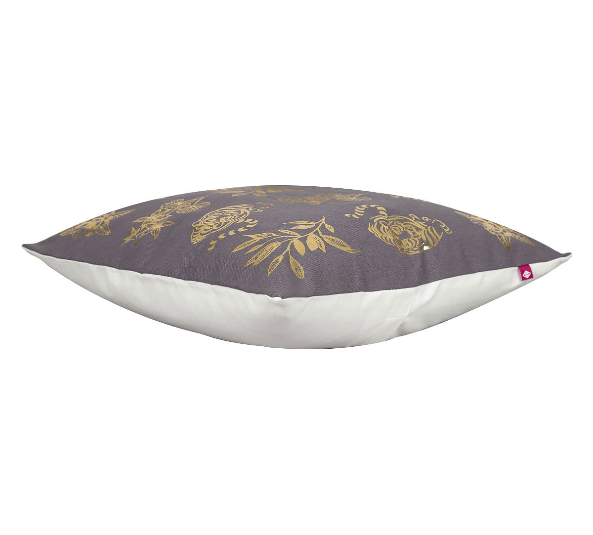 India Circus Floral Sketch Foil Cushion Cover