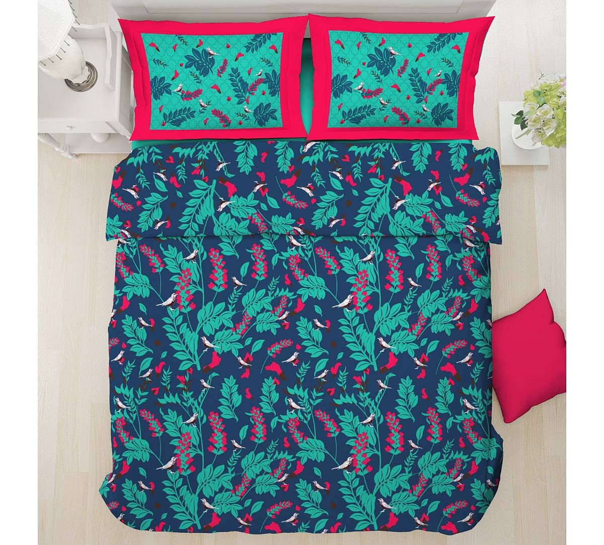 India Circus Flower Blooms Bed Sheet Set