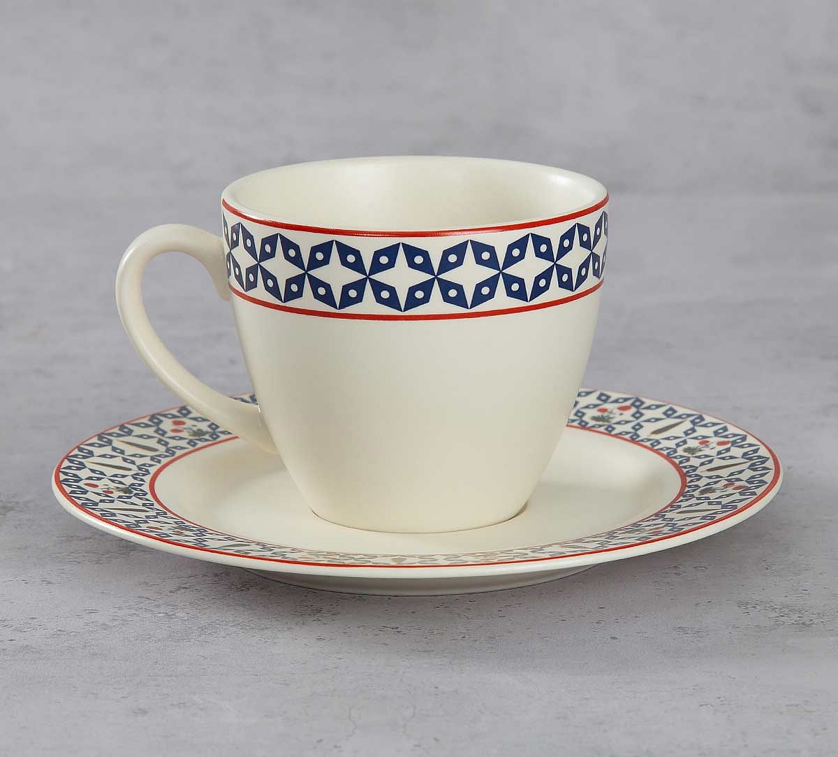 India Circus Flowers and Ferns Cup and Saucer