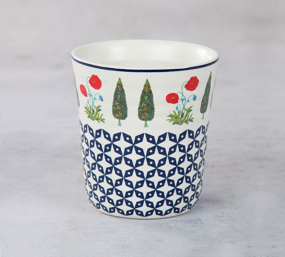 India Circus Flowers and Ferns Mug