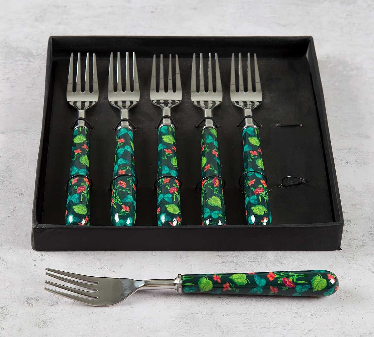 India Circus Fluttering Extravagance Table Fork Set of 6
