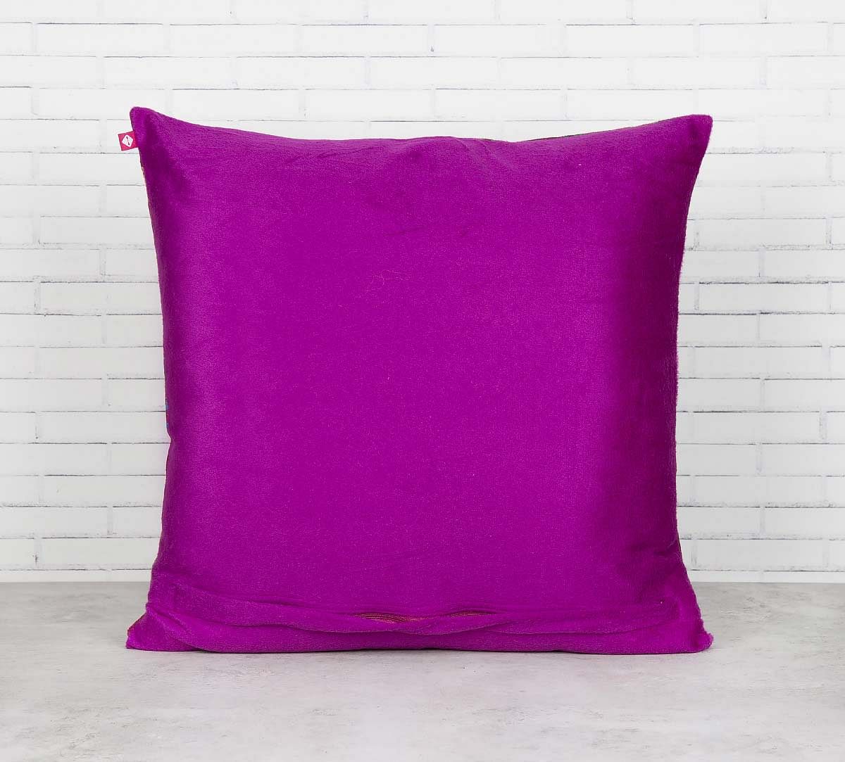 India Circus Forest Fetish Blended Velvet Cushion Cover