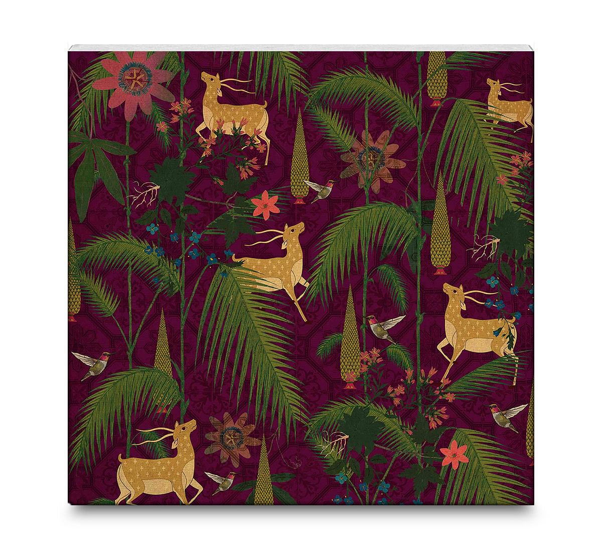 India Circus Forest Fetish 16x16 and 24x24 Canvas Wall Art