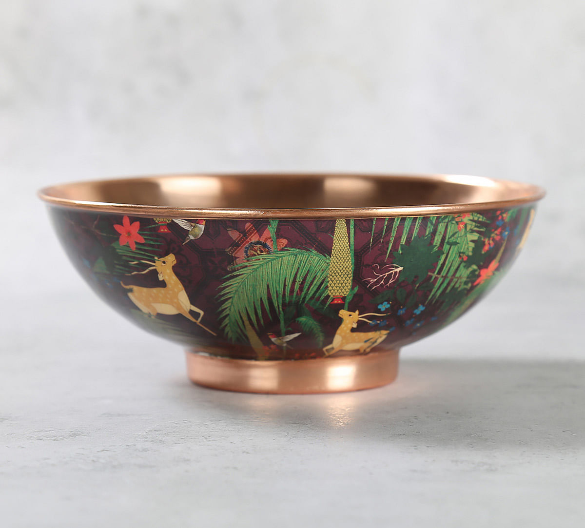 India Circus Forest Fetish Copper Bowl