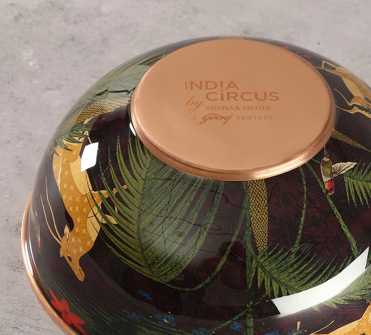 India Circus Forest Fetish Copper Bowl