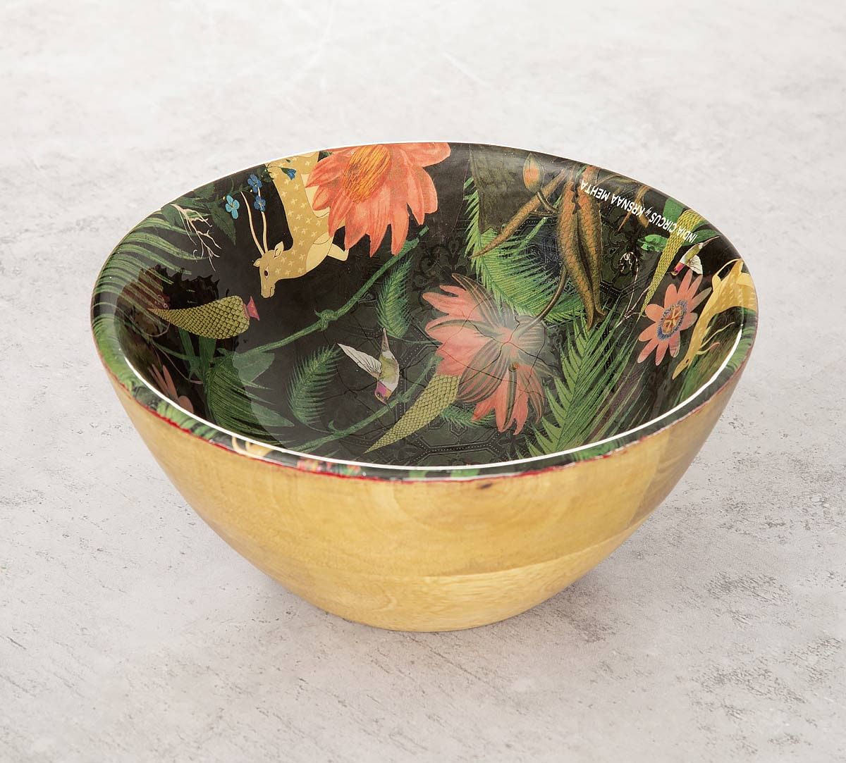 India Circus Forest Fetish Wooden Bowl