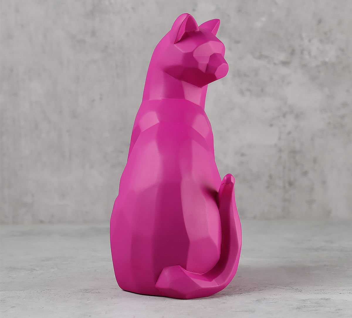 India Circus Fuchsia Cat Figurine