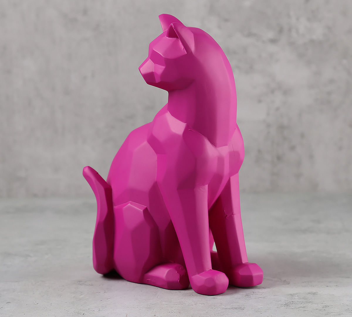 India Circus Fuchsia Cat Figurine