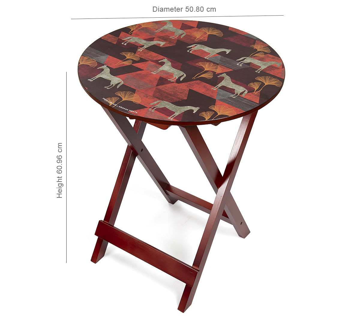 India Circus Gallant Gypsy Round Side Table