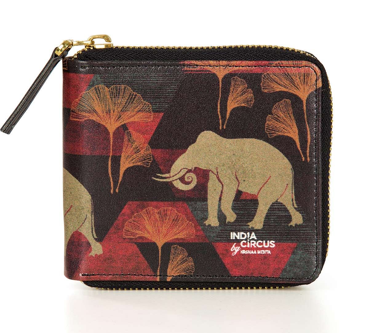 India Circus Gallant Tusker Zipper Wallet