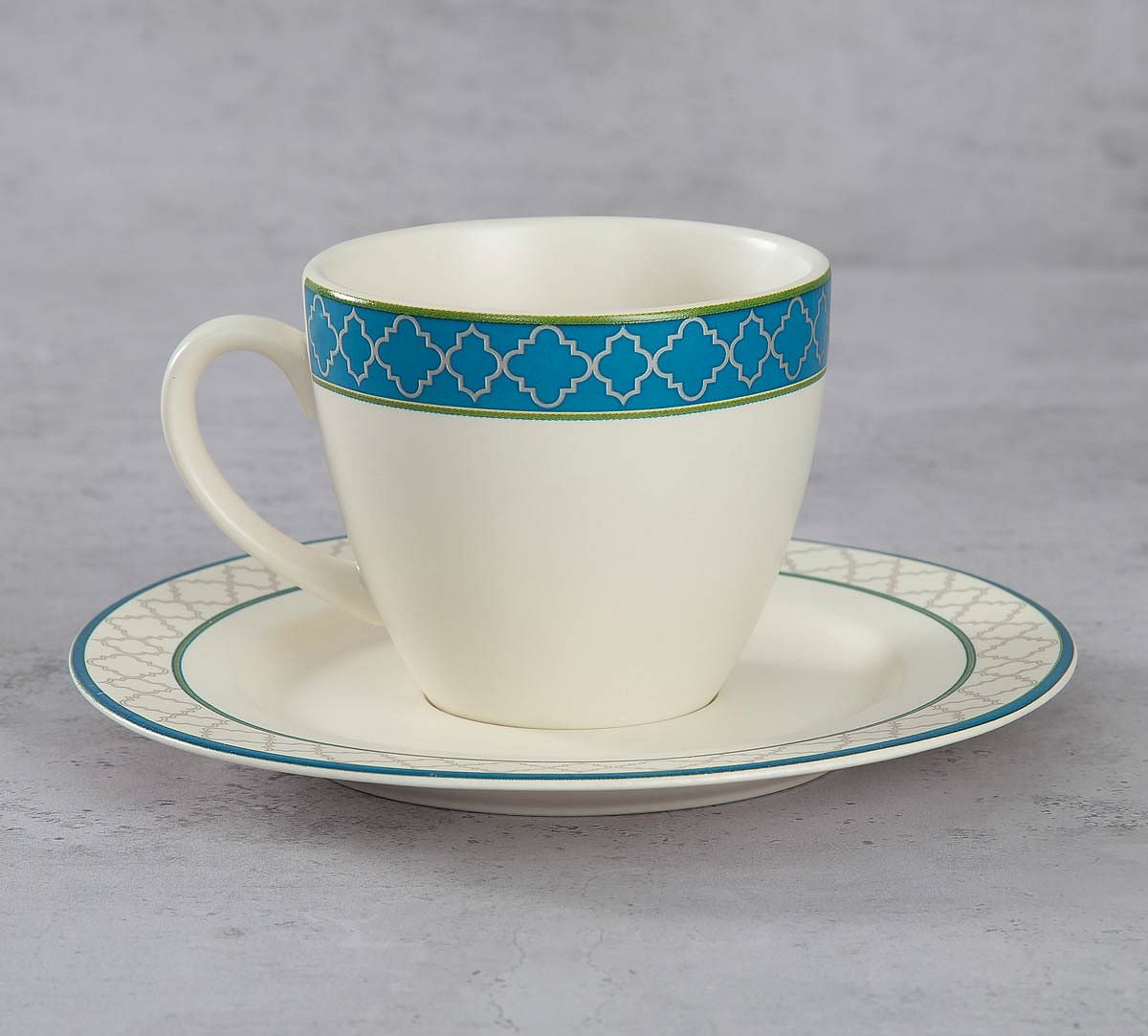 India Circus Garden of Eva Cup and Saucer