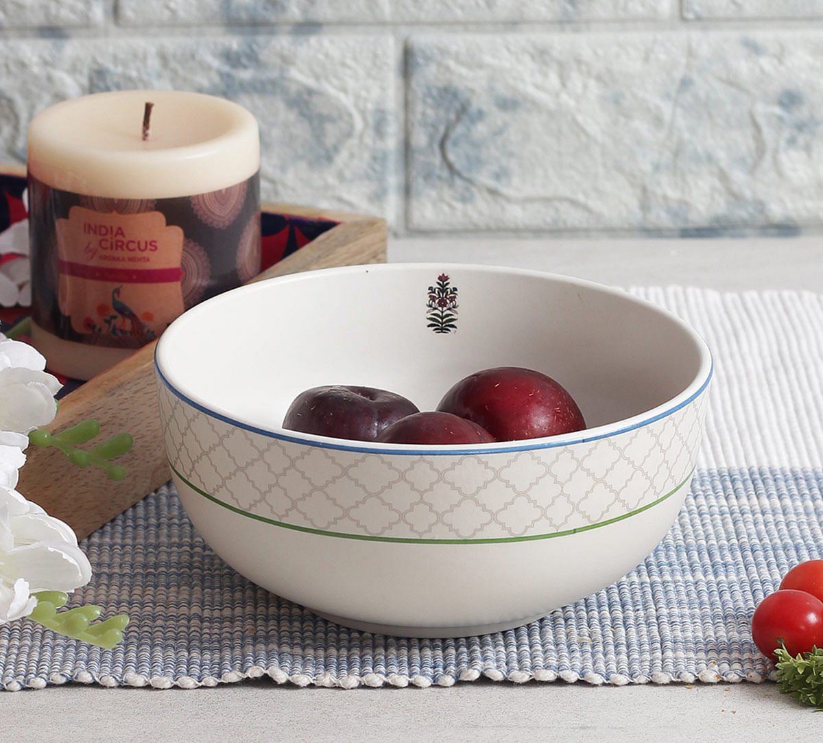 India Circus Garden of Eva Serving Bowl