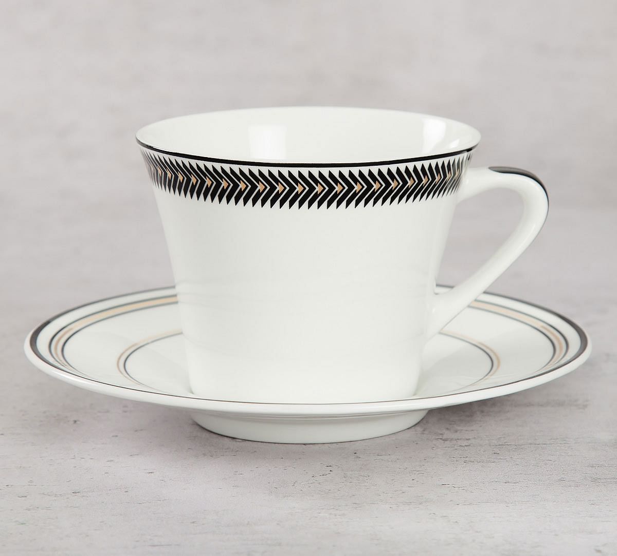 India Circus Geometrical Tara Cup & Saucer