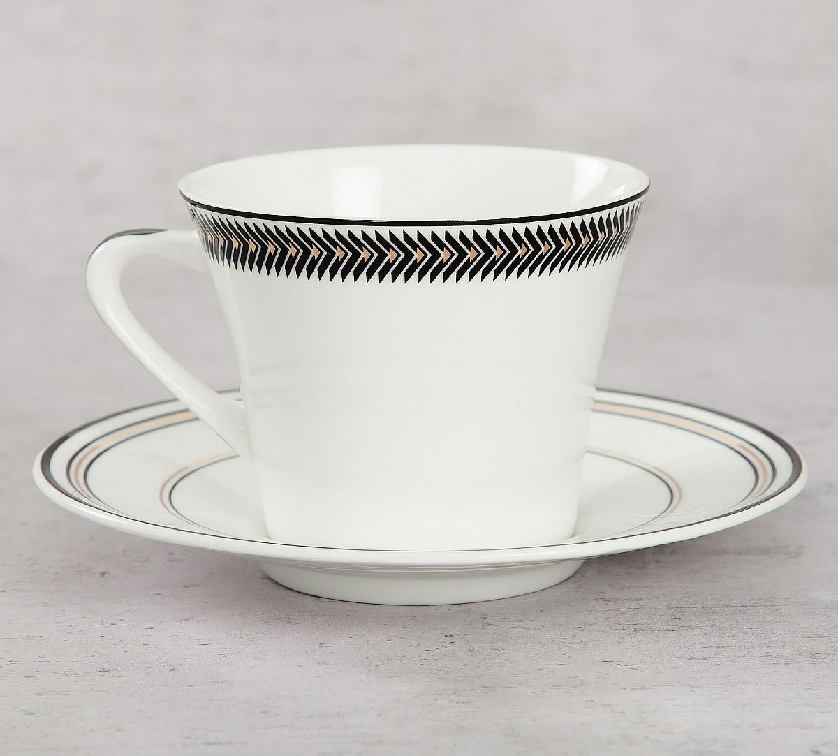 India Circus Geometrical Tara Cup & Saucer