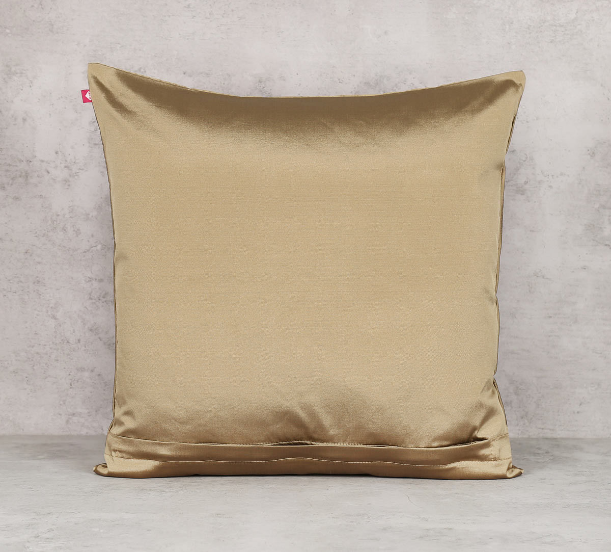 India Circus Gold Bead Beige Cushion Cover