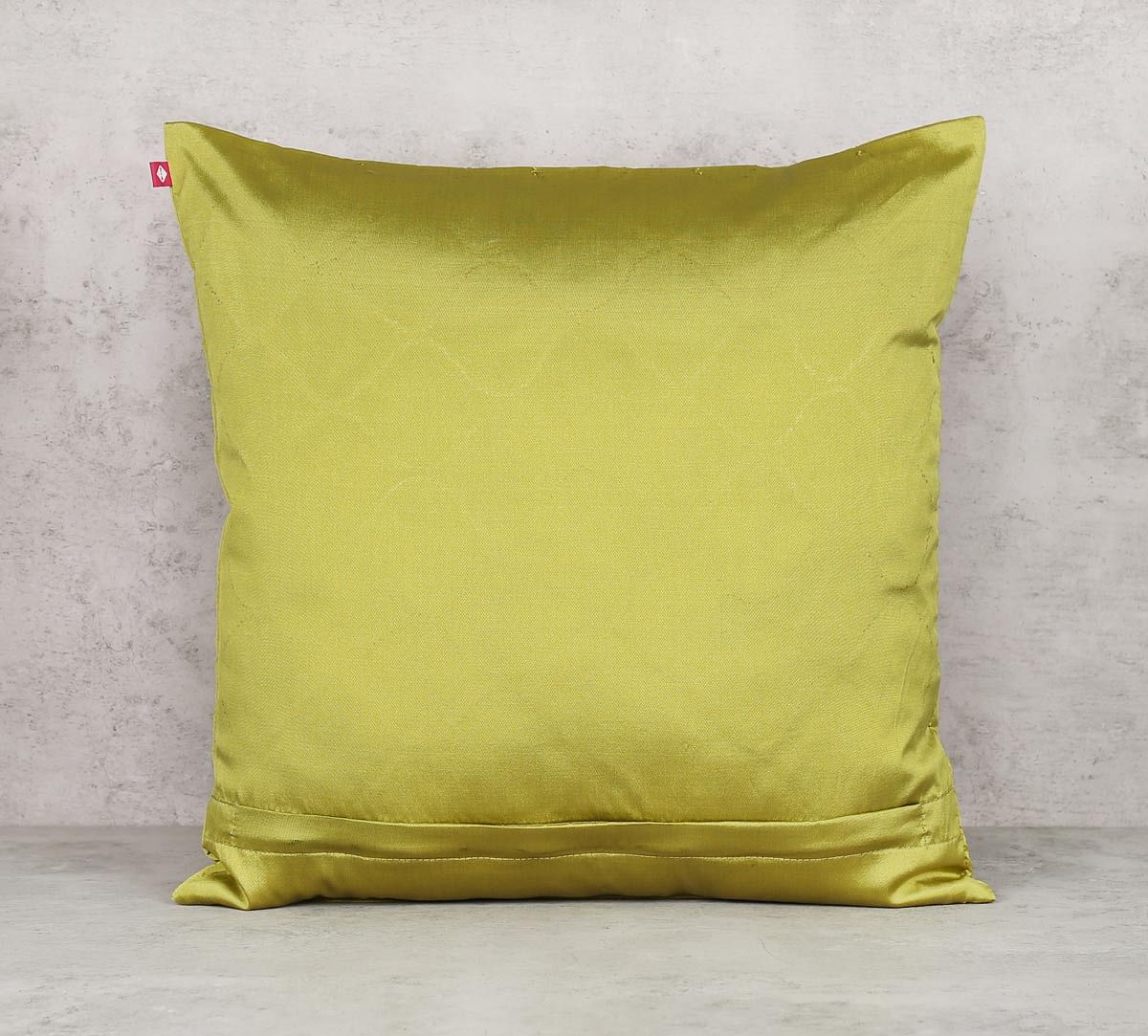 India Circus Gold Bead Olive Green Cushion Cover