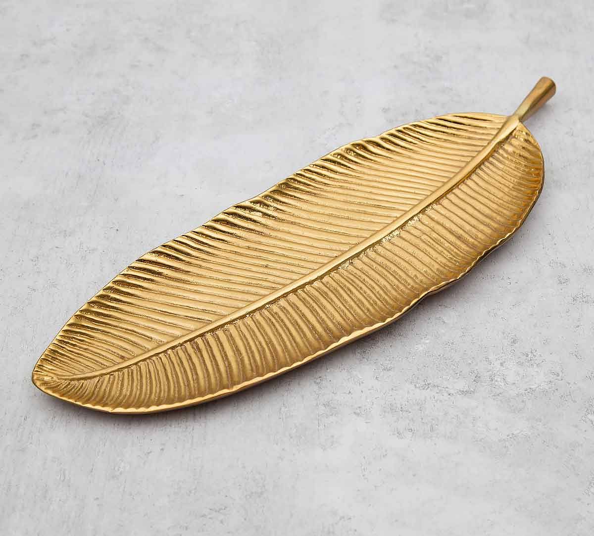 India Circus Golden Banana Leaf Big Platter