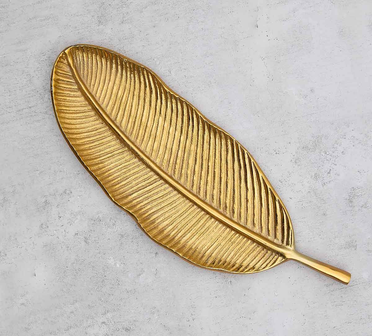 India Circus Golden Banana Leaf Small Platter