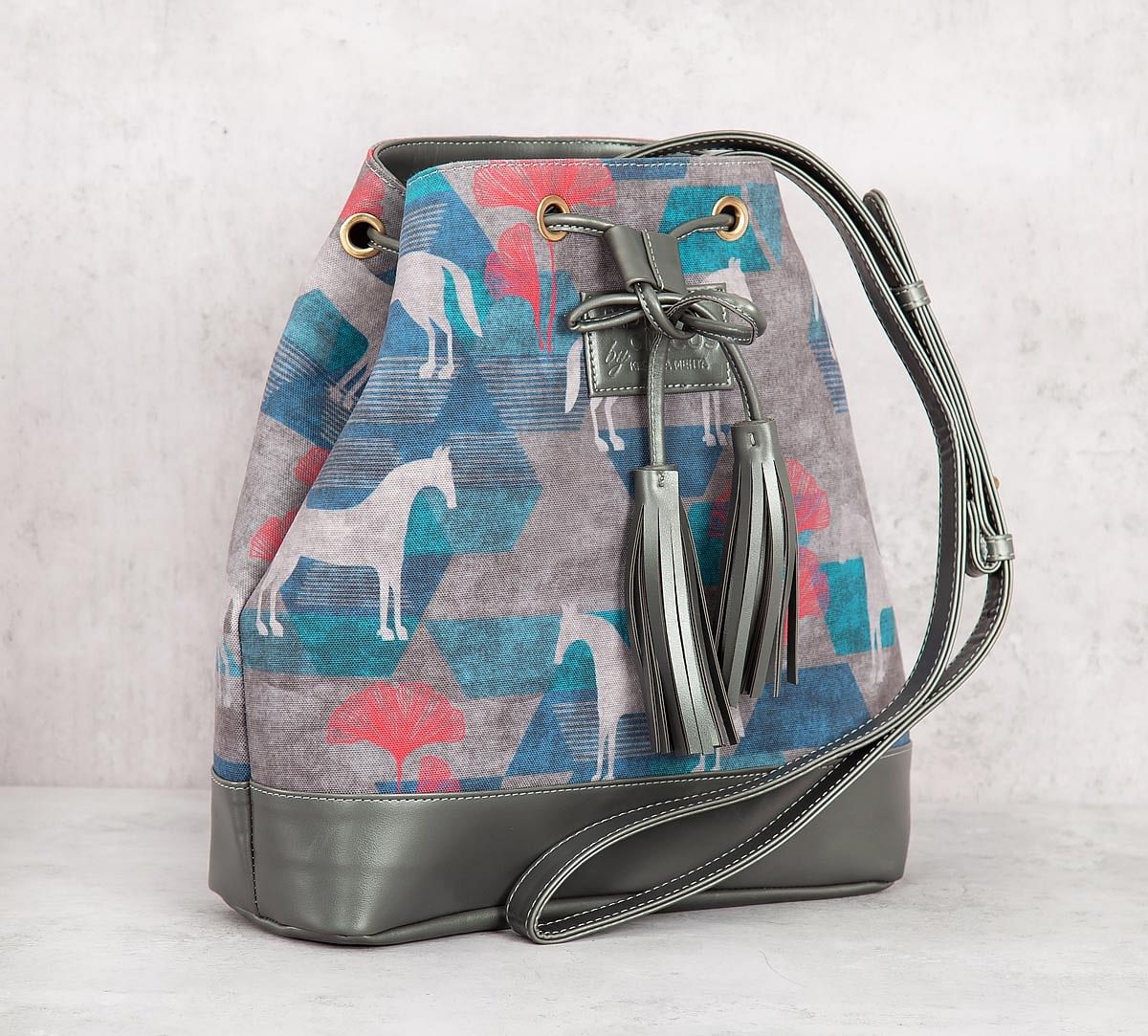 India Circus Grey Gallant Gypsy Hobo Bag