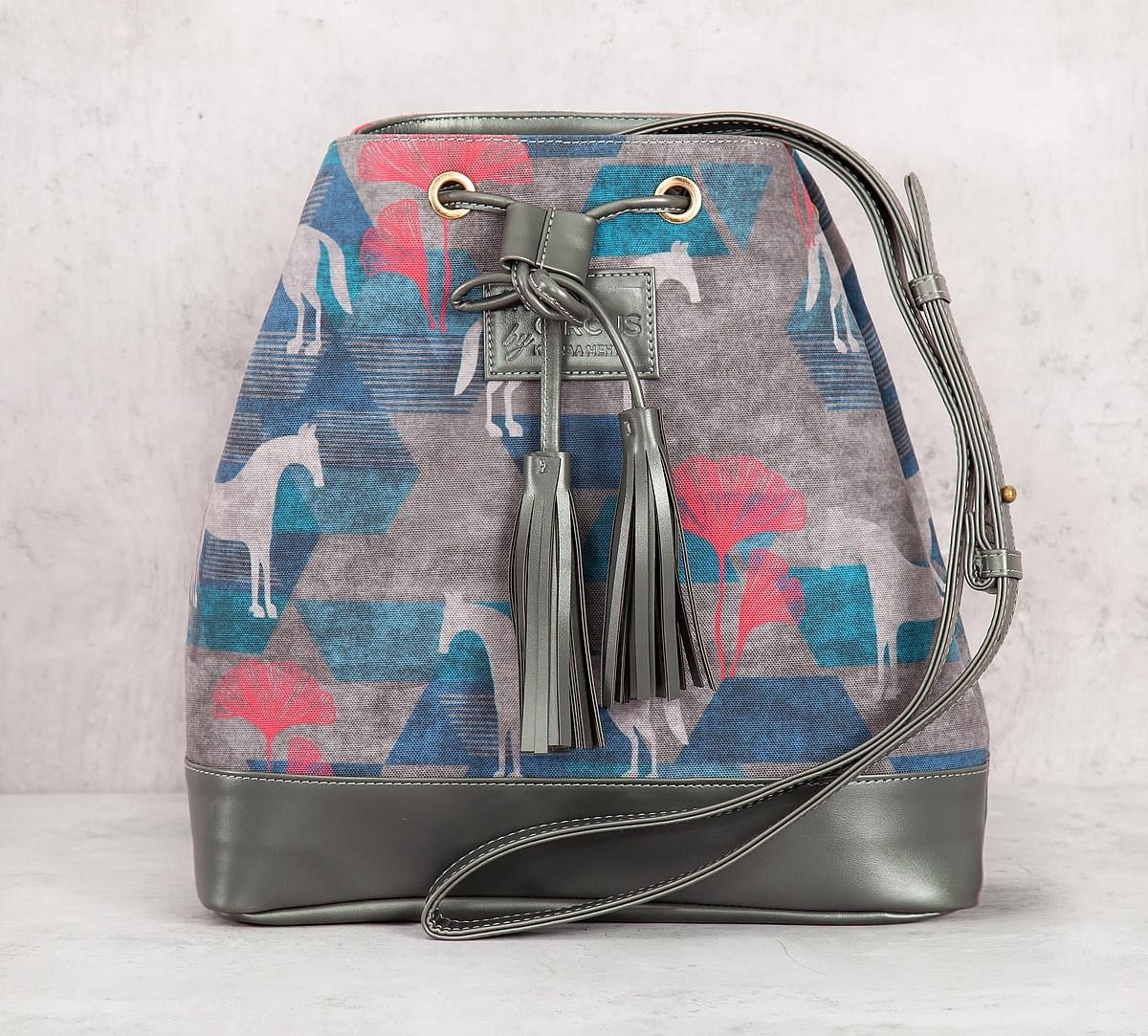 India Circus Grey Gallant Gypsy Hobo Bag