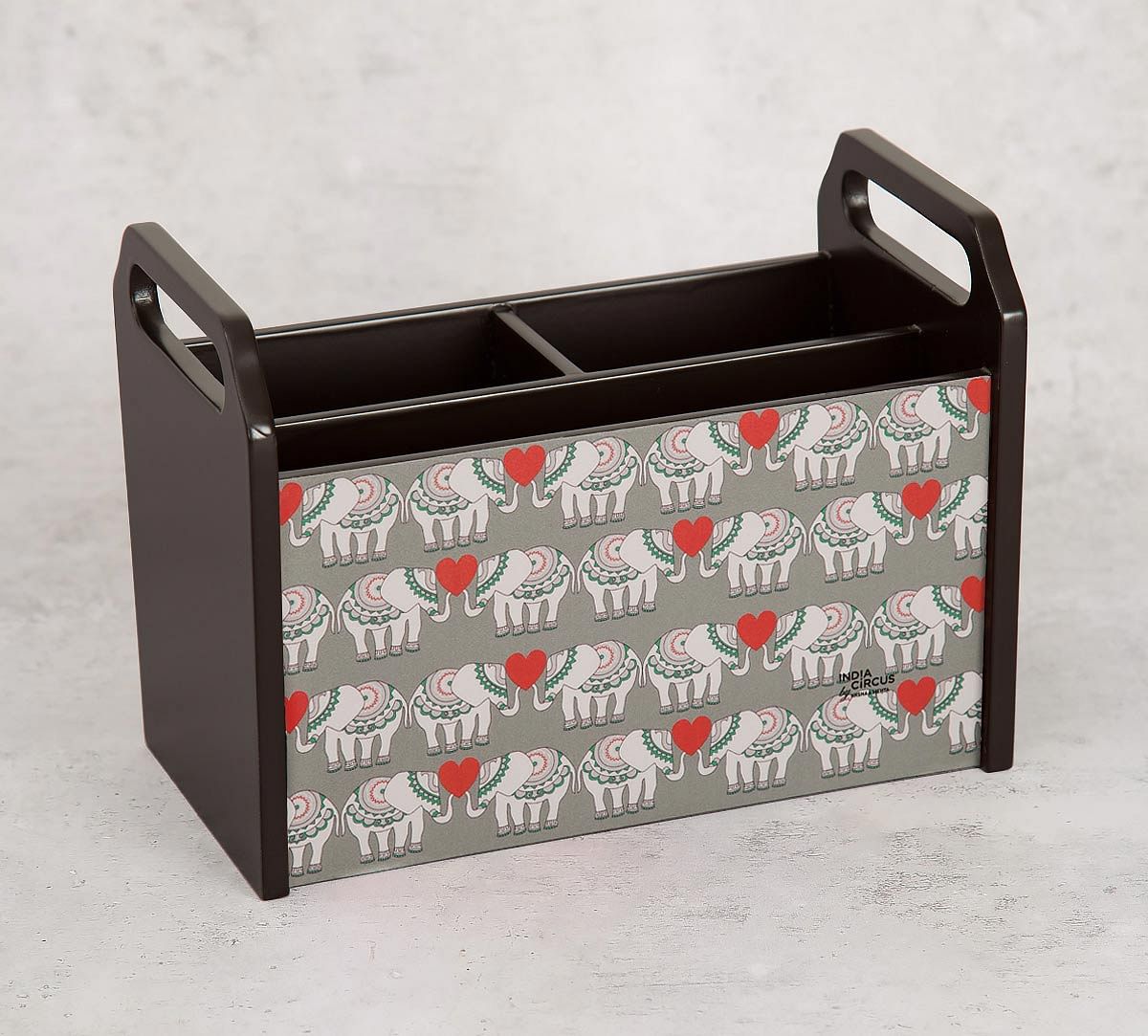 India Circus Heart Tusker Desk Organizer