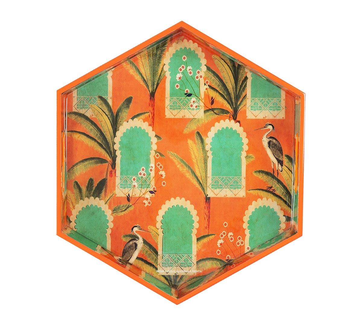 India Circus Heron's Palace Hexagon Serving Tray