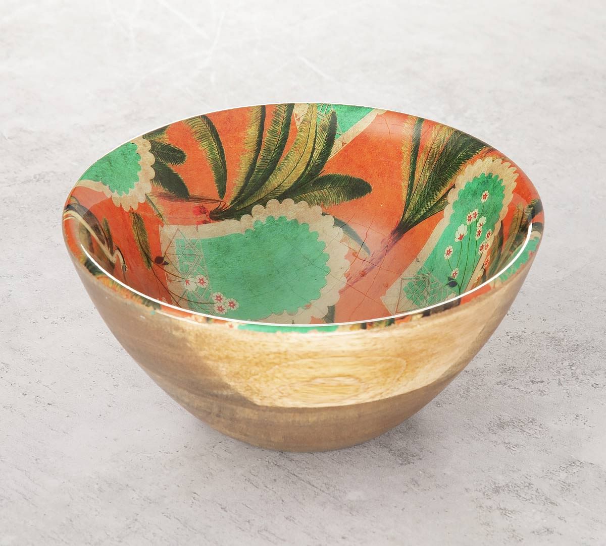 India Circus Heron's Palace Wooden Bowl