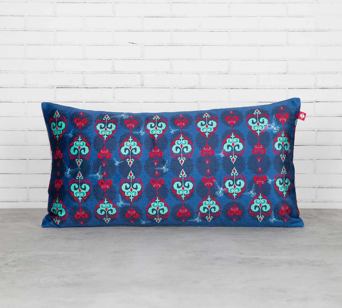 India Circus Inverted Spade Arrows Blended Velvet Cushion Cover