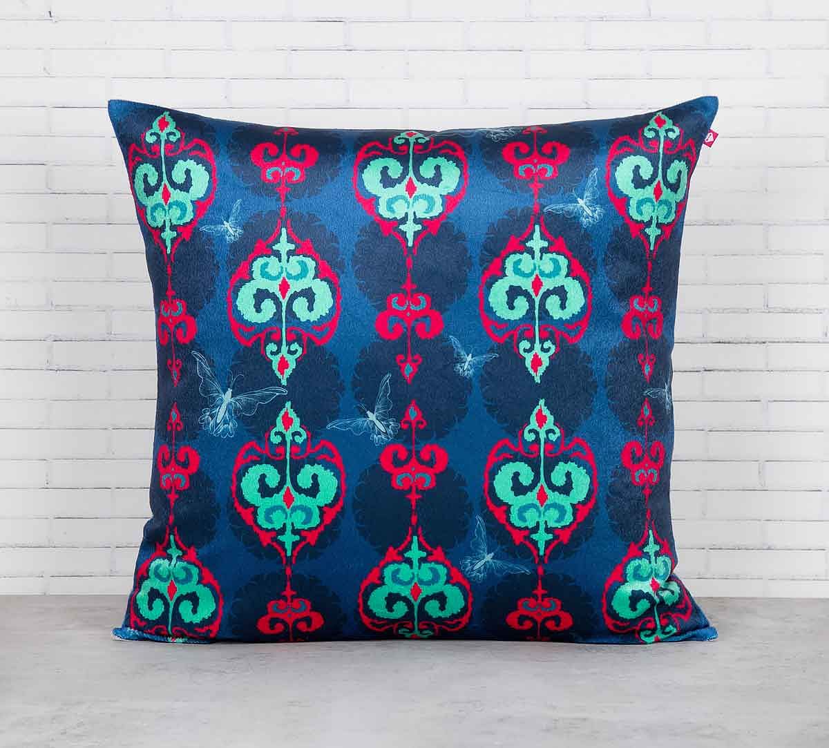 India Circus Inverted Spade Arrows Blended Velvet Cushion Cover