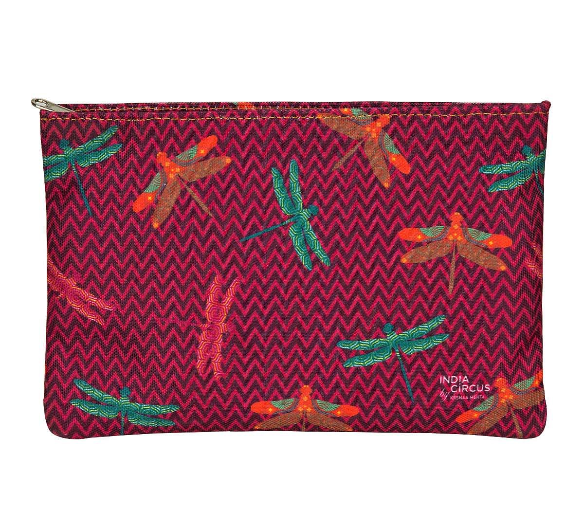 India Circus Jam Chevron Butterflies Utility Pouch