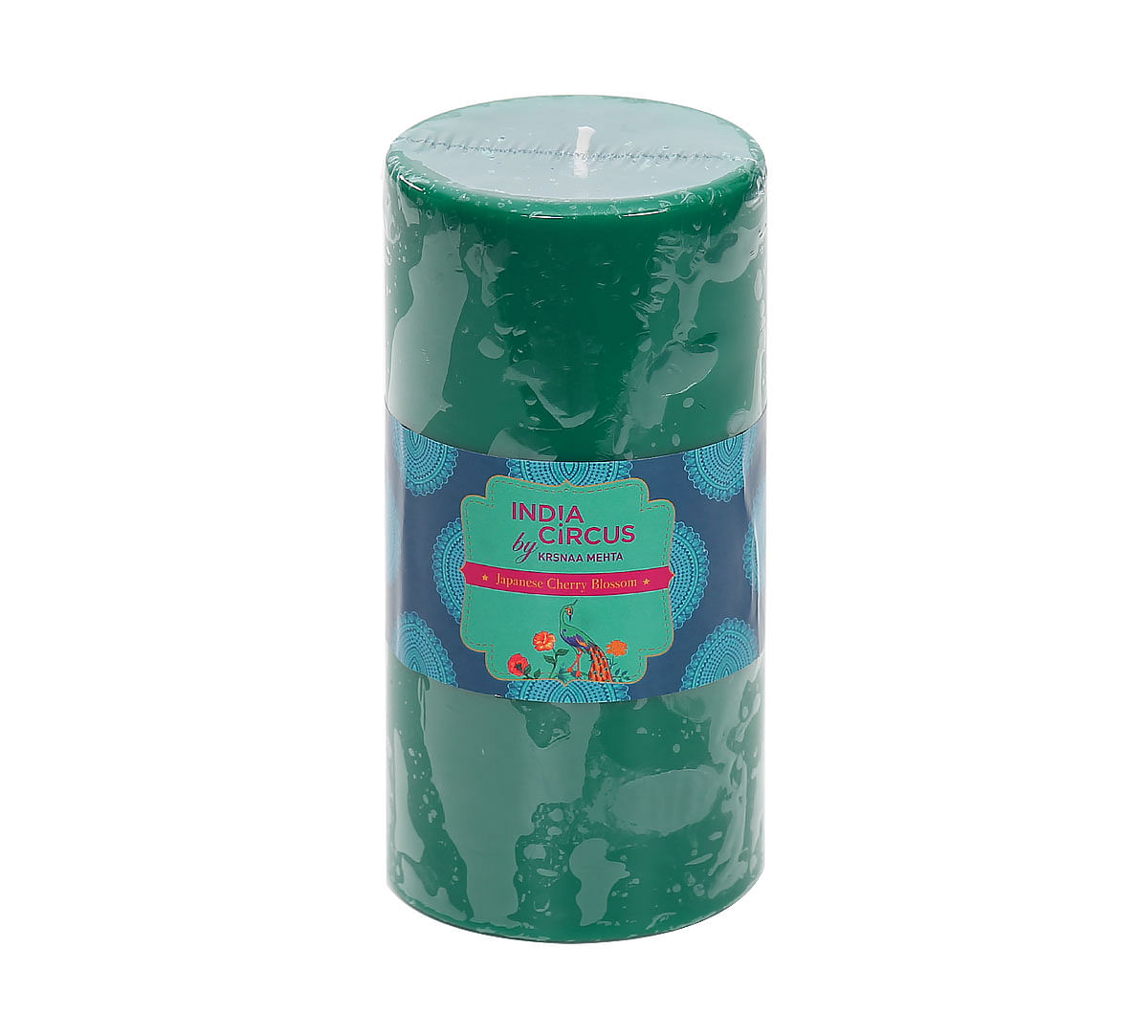 India Circus Japanese Cherry Blossom Pillar Candle