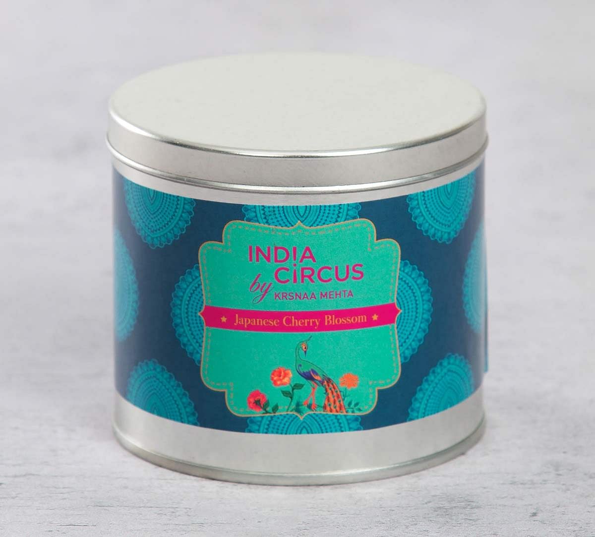 India Circus Japanese Cherry Blossom Tin Candle