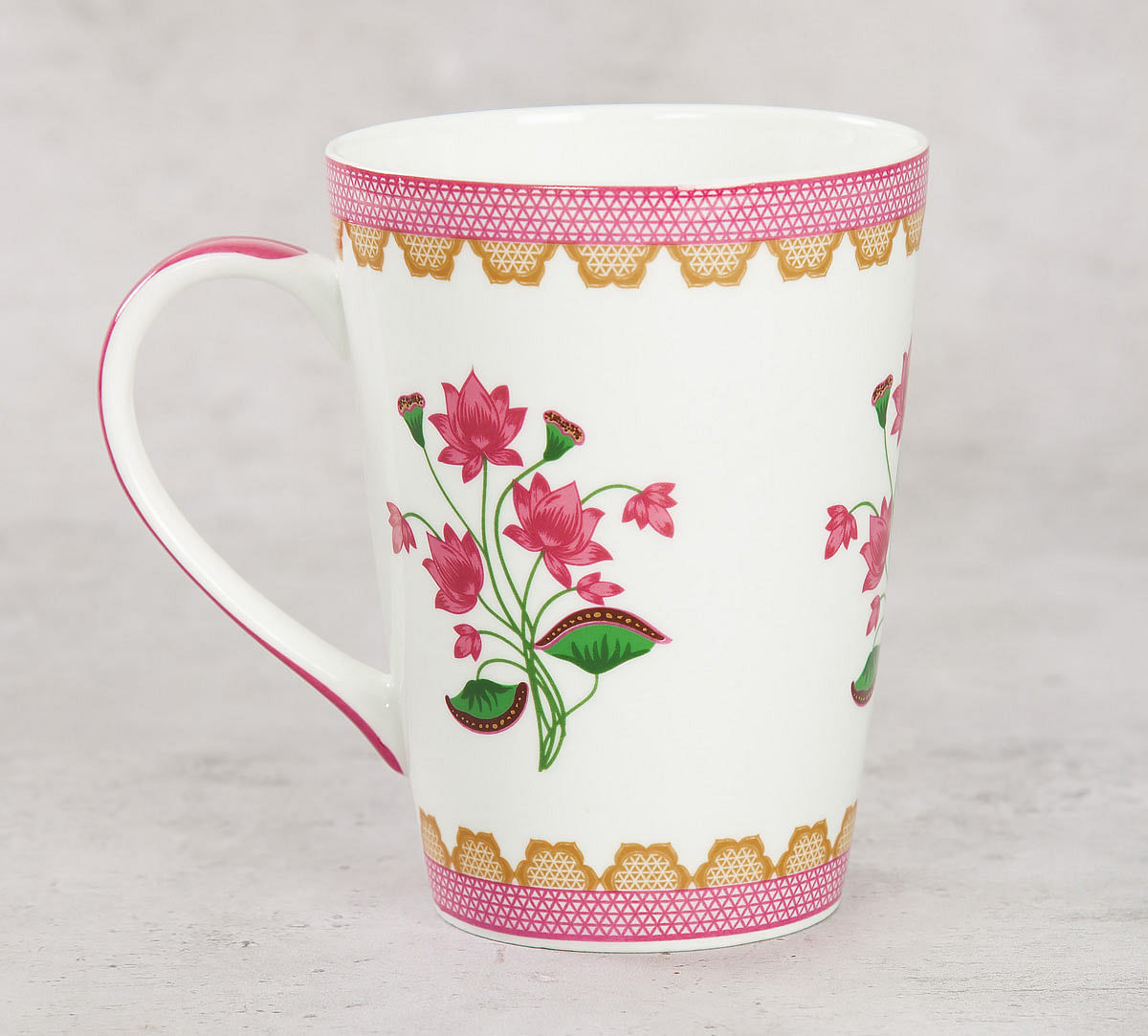 India Circus Lattice Lotus Coffee Mug