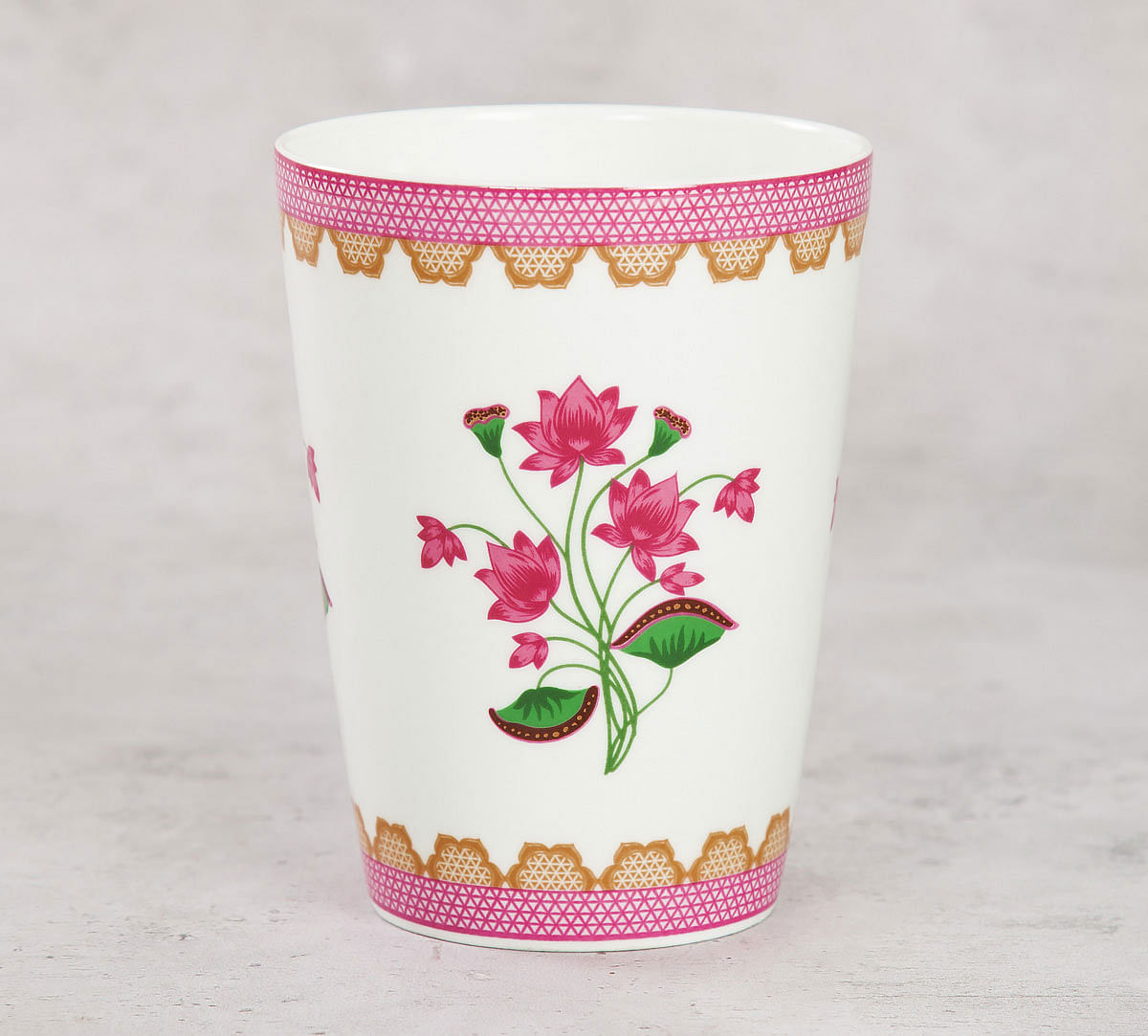 India Circus Lattice Lotus Coffee Mug