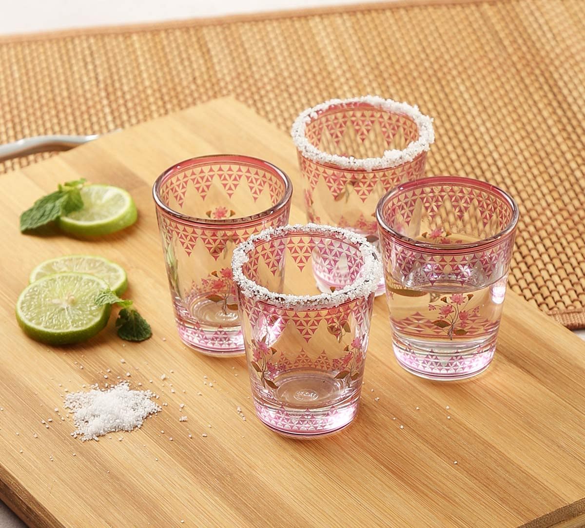 India Circus Lattice Lotus Shot Glass (Set of 4)