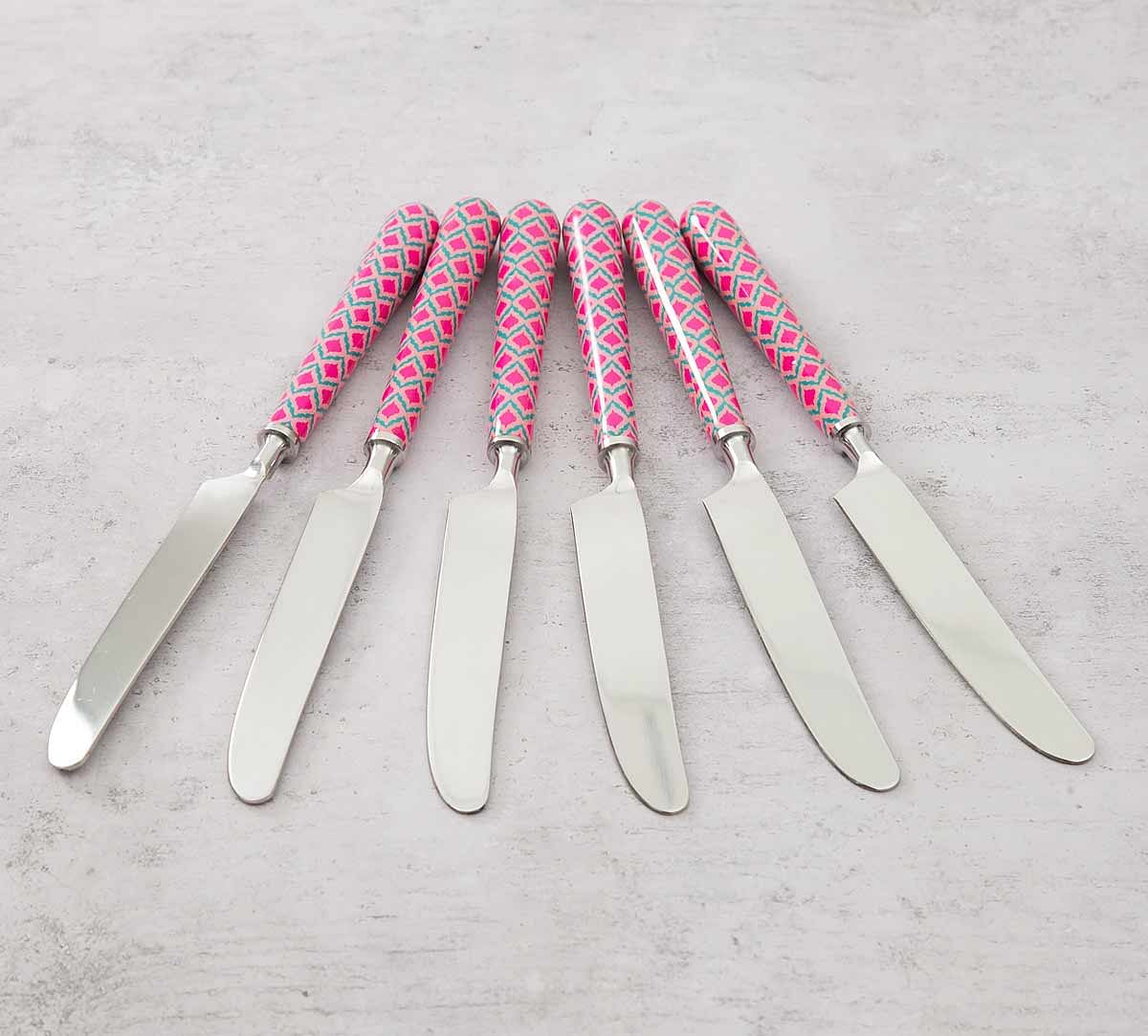 India Circus Lattice Practice Butter Knife Set of 6