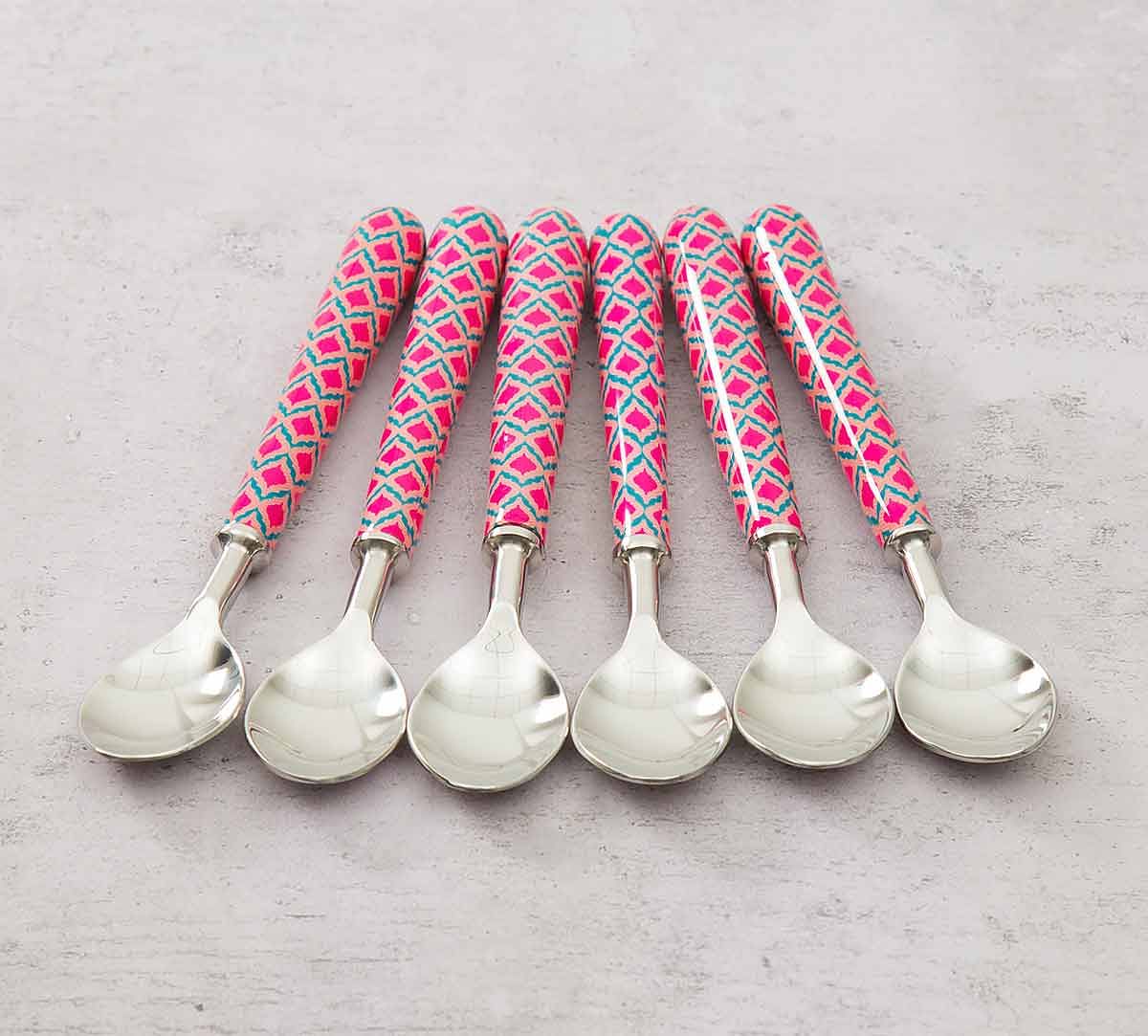 India Circus Lattice Practice Dessert Spoon Set of 6