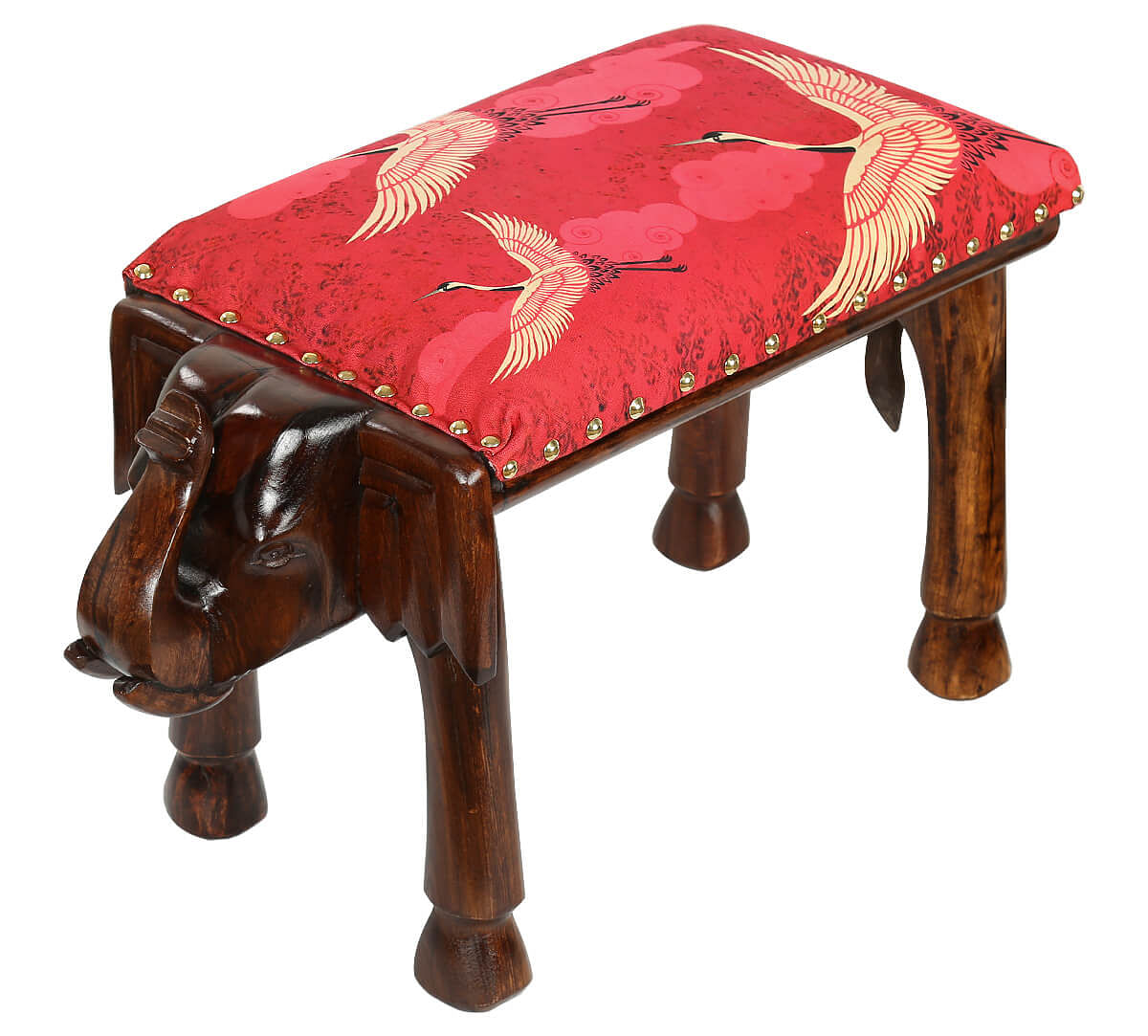 India Circus Legend of the Cranes Elephant Pouffe